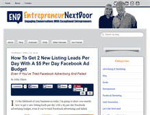 Tablet Screenshot of entrepreneurnextdoor.net